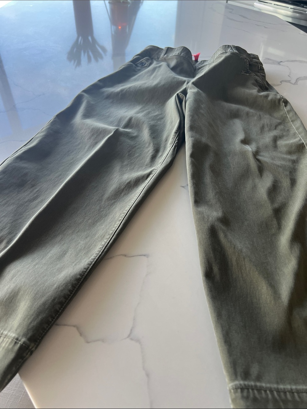 SPANX Olive Green High-Rise Pull-On Pants